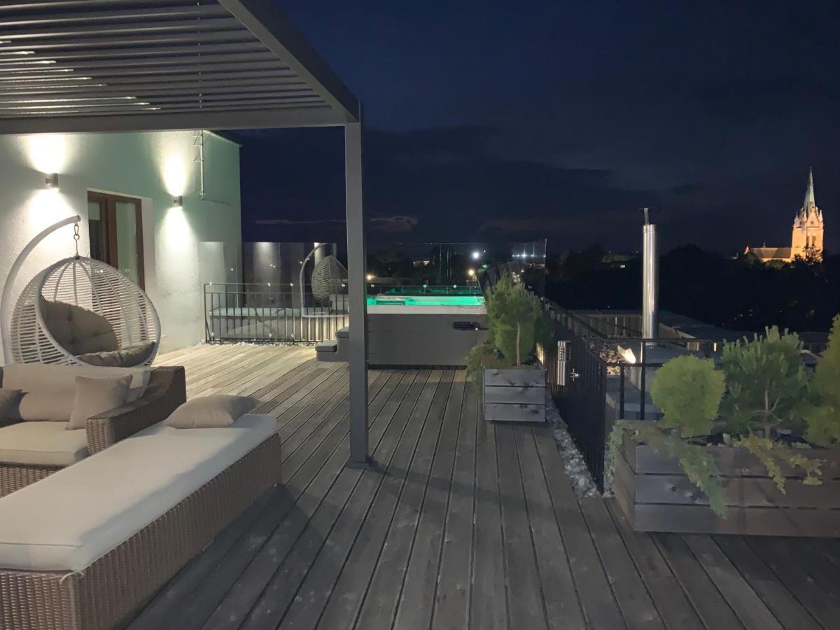 Sea View Penthouse Terrace Palanga Old Town Appartement Buitenkant foto