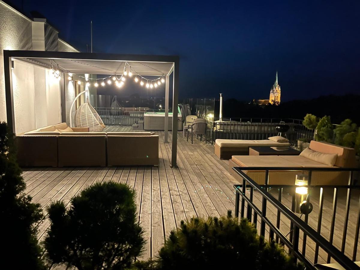Sea View Penthouse Terrace Palanga Old Town Appartement Buitenkant foto