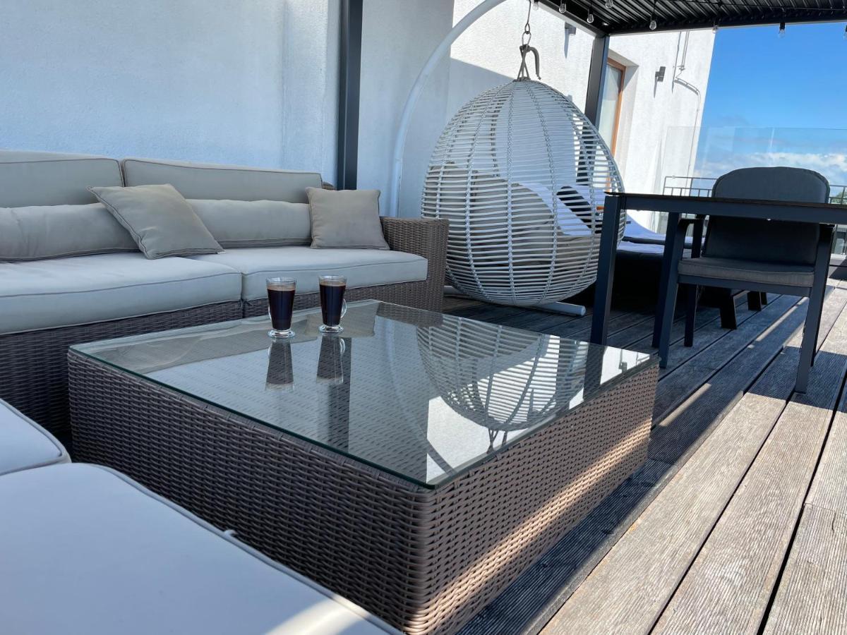 Sea View Penthouse Terrace Palanga Old Town Appartement Buitenkant foto