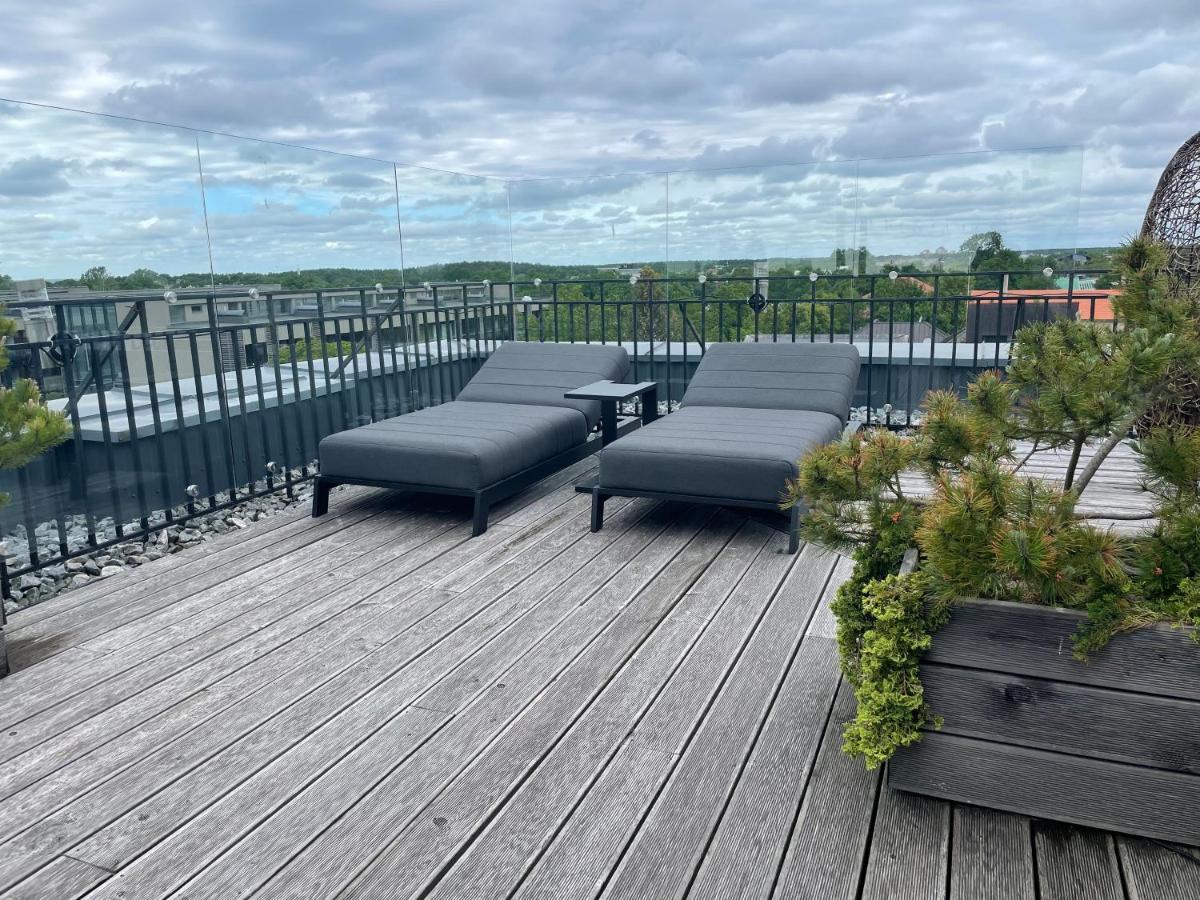 Sea View Penthouse Terrace Palanga Old Town Appartement Buitenkant foto