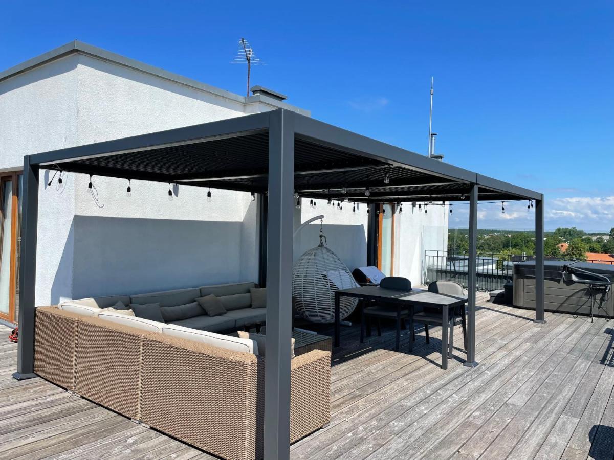 Sea View Penthouse Terrace Palanga Old Town Appartement Buitenkant foto