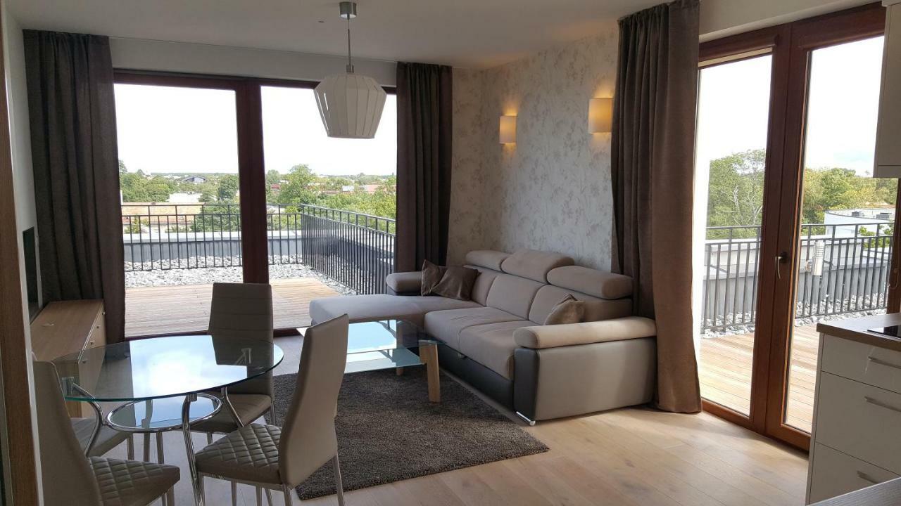 Sea View Penthouse Terrace Palanga Old Town Appartement Buitenkant foto