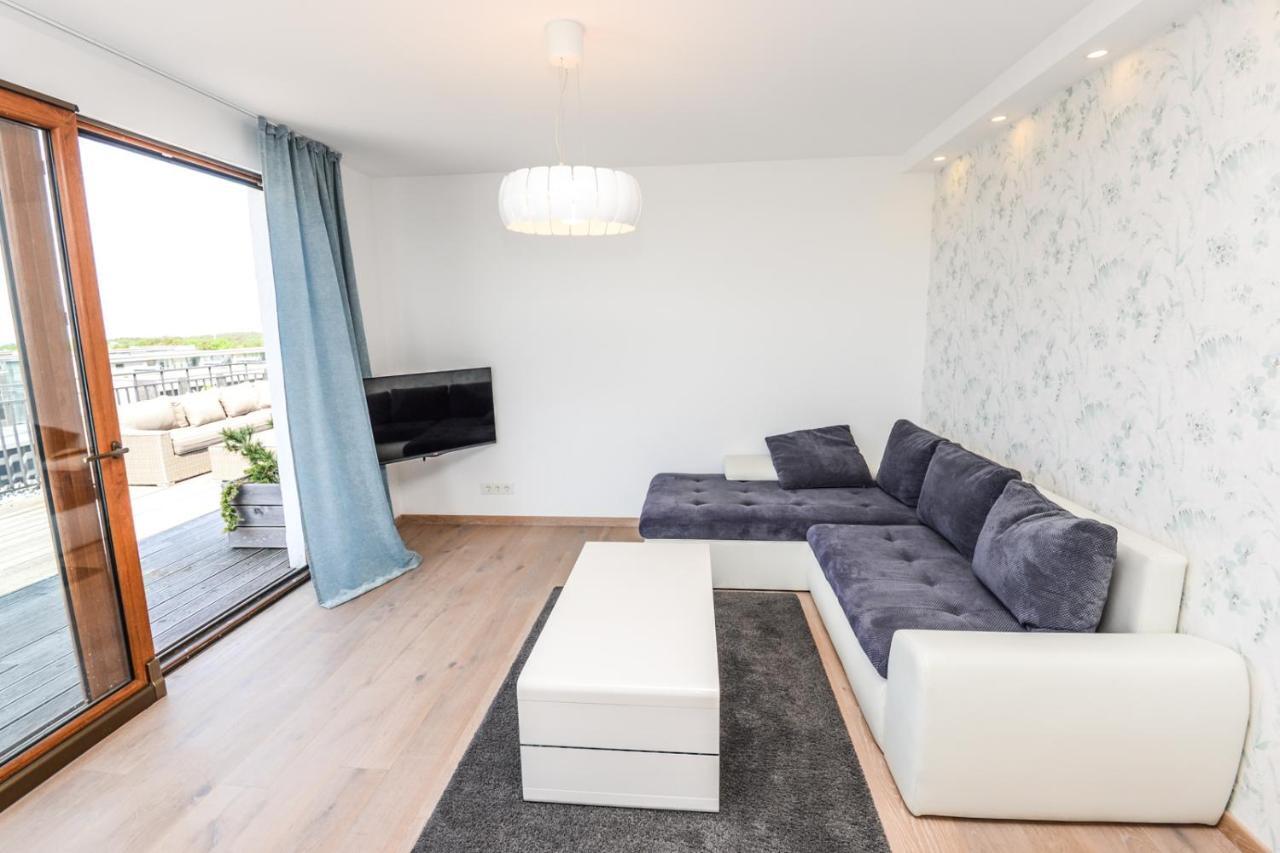 Sea View Penthouse Terrace Palanga Old Town Appartement Buitenkant foto