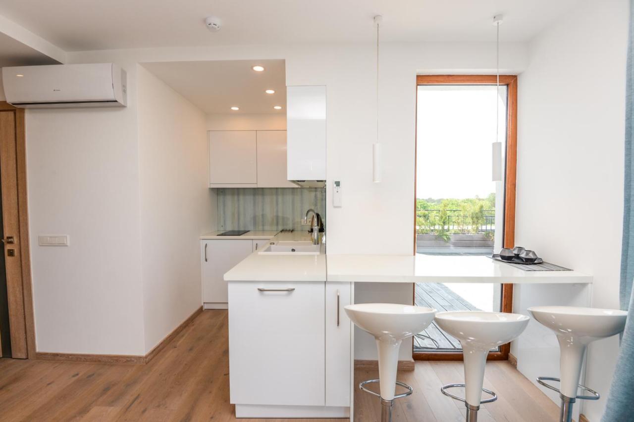 Sea View Penthouse Terrace Palanga Old Town Appartement Buitenkant foto