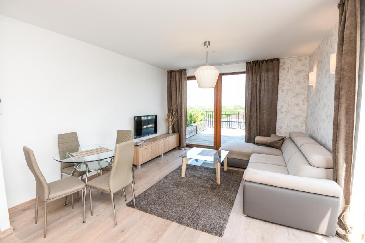 Sea View Penthouse Terrace Palanga Old Town Appartement Buitenkant foto